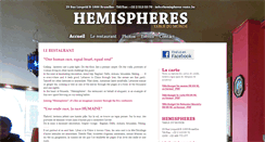 Desktop Screenshot of hemispheres-resto.be